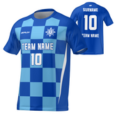 Flight Jersey Checkers - Royal Blue